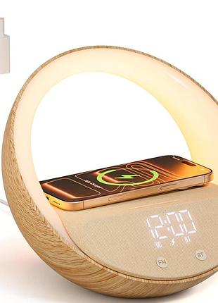 Bluetooth-колонка з бездротовою зарядкою colsur s11 цифровий будильник-колонка з зарядкою