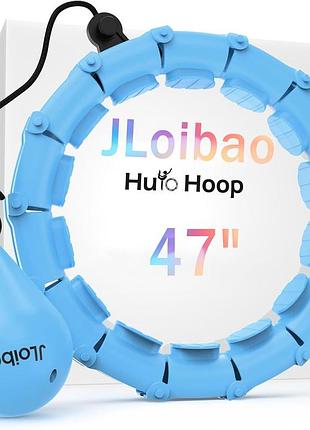 Регулируемый обруч для фитнеса 77–132 см jloibao hula hoop утяжелённый фитнес-обруч с 24 секциями
