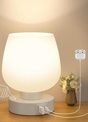 Приліжкова лампа kakanuo table lamp jb374g настільна світлодіодна лампа, 3 рівні яскравості
