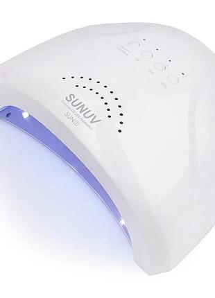 Манікюрна лампа 48 вт sunuv sun1 uv-led лампа для манікюру з кварцовими діодами