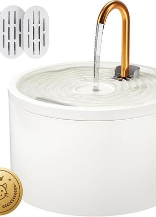 Керамический фонтанчик для кошек 2 л ceramic cat water fountain автоматическая поилка для домашних животных