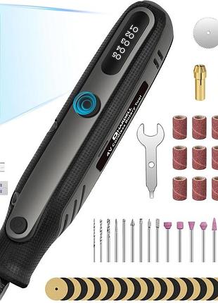 Беспроводной гравер hardell cordless rotary tool мини роторный инструмент с 5 скоростями до 18000 об/мин