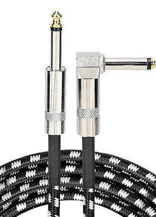 2 шт. аудіокабель для електрогітари 3 м fibbr audio cable інструментальний кабель для стабільного передавання сигналу