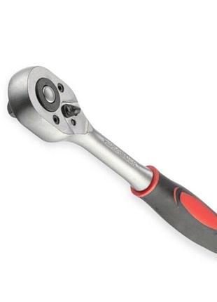 Трещетка с квадратом 3/8" 24 зуба 200 мм crv intertool