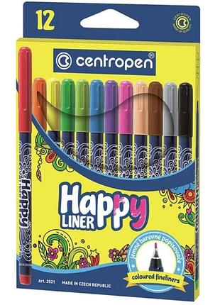 Набір лайнерів centropen happy liners 0.3 мм 12 кольорів