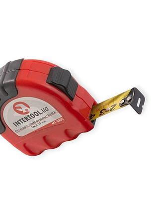 Рулетка 5м x 19мм стопор полотна extra intertool