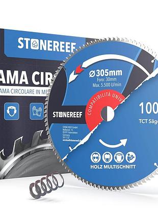 Пиляльний диск для циркулярної пили 305x30 см stonereef kreissageblatt aus hartmetall круг для розпилювання дерева й алюмінію