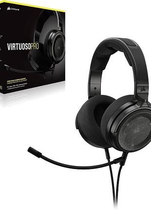 Дротова ігрова гарнітура corsair virtuoso pro 50 мм стримінгові накладні навушники з мікрофоном