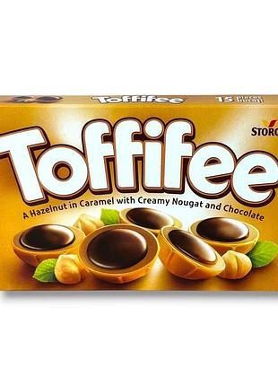 Цукерки toffifee лісовий горіх у карамелі з кремовою нугою та шоколадом 125 г (15 шт.)