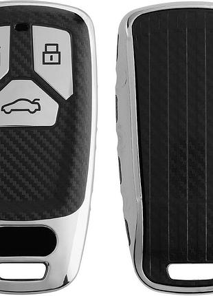 Чехол для ключа audi a4/s4/rs4/a5 fashion case защитный чехол для автомобильного ключа с брелком