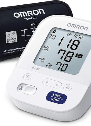 Тонометр omron x3 hem-7155-eo автоматичний манжетний тонометр для вимірювання артеріального тиску