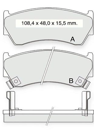 Колодки тормозные nissan almera n15 передние dafmi-intelli