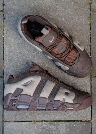 Р.36-45 кроссовки nike air more uptempo low baroque brown nk387