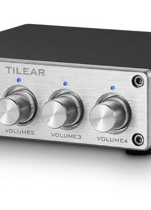 Аудиоразветвитель tilear xzd-a1 активный 4-канальный аудиоразветвитель для распределения стереосигнала