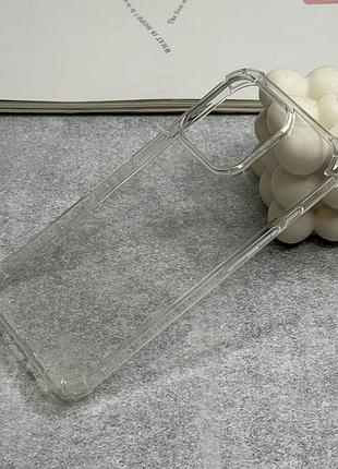 Чехол на iphone 16 pro силиконовый прозрачный противоударный с усиленными углами clear silicone case