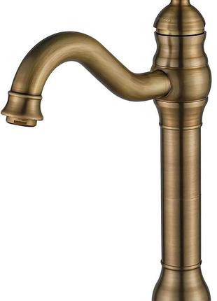 Змішувач для ванної кімнати високого тиску 33.5 см fwzzq water faucet lh-801 кран для умивальника з матовим покриттям