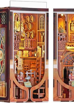 3d деревянный пазл minicity diy book nook «roaring twenties speakeasy» декоративная вставка с подсветкой для книжных полок