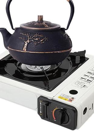 Портативная газовая плита mini portable gas stove white газовая плита с одной конфоркой для кемпинга
