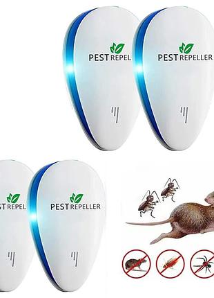 4 шт. ультразвуковой отпугиватель вредителей electronic pest repeller pr-1001 электронный репеллент от мышей