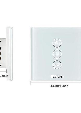 Розумний перемикач ролетних жалюзів teekar smart curtain switch um1002 -ds-151-1 сенсорний перемикач