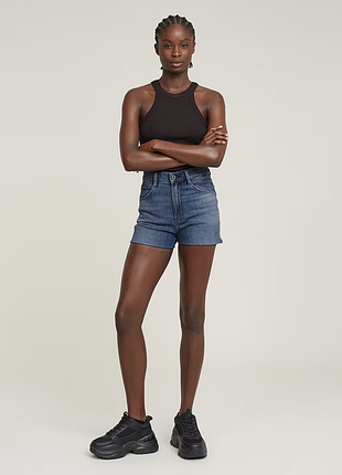 Жіночі короткі сині джинсові шорти g-star raw оригінал | virjinya slim shorts faded santorini | нові