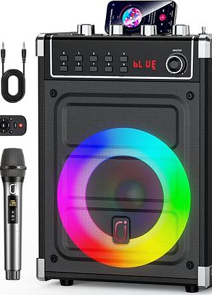Портативна караоке-система jyx-69bt portable speaker караоке-система з двома бездротовими мікрофонами