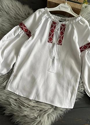 Блузка,рубашка, вышиванка для девочки 146