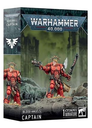 Мініатюра капітана кривавих ангелів blood angels captain офіційна мініатюра для настільної стратегічної гри warhammer 40,000