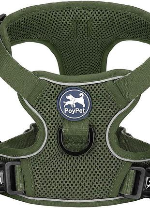 Шлейка для собак poypet dog harness 11302 s легка регульована шлейка для вигулу собак, жилет для собак