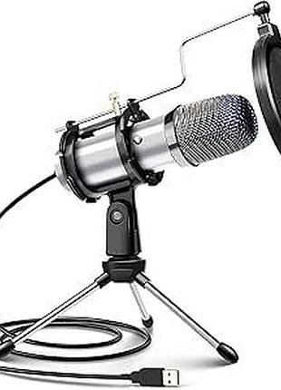 Компьютерный микрофон elegiant portable plug & play microphone egm-04 конденсаторный игровой микрофон