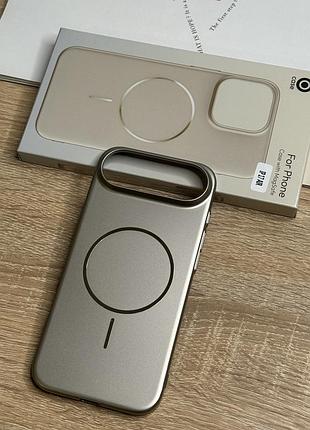 Чохол для iphone air, платиново-золотий колір, slim plastic case, пластиковий