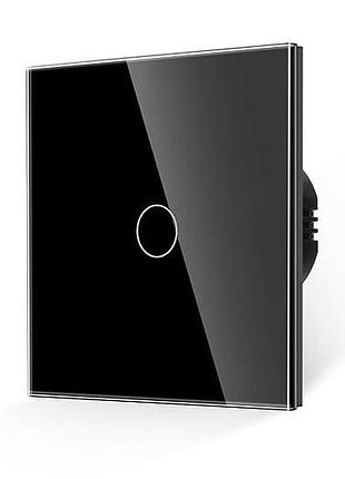 2 шт. сенсорный выключатель света touch light switch tw-cm-1sb стеклянный настенный выключатель света с led подсветкой