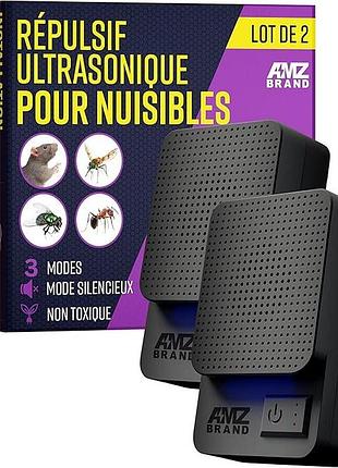 2 шт. ультразвукові відлякувачі шкідників ultrasonic pest repeller ur-24 електронний відлякувач мишей/насекомих
