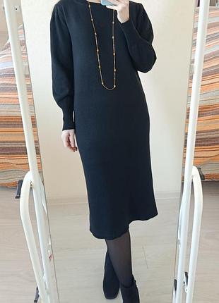 Шерстяное платье миди massimo dutti