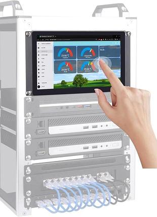 Монитор для deskpi rackmate t0/t1/t2/t0 plus/t1 plus 9 дюймов geeekpi сенсорный жк-экран для серверных шкафов