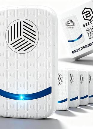 4 шт. ультразвукові відлякувачі шкідників ultrasonic pest repellerm tlk007 комплект відлякувачів щурів/тараканів/павуків