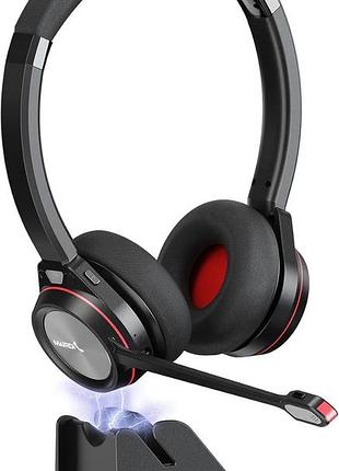 Бездротова гарнітура mairdi wireless communication headset m891dbt професійна гарнітура з мікрофоном