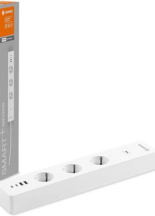 Сетевой фильтр с wi-fi ledvance wifi multi power socket eu удлинитель на 3 розетки+2 usb и 2 type-c выхода