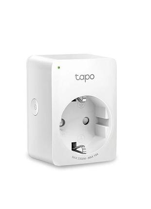 Умная wi-fi розетка 2300 вт 10а tapo p100 миниатюрная умная wi-fi розетка с автоматическим включением и голосовым управлением