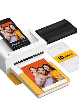 Фотопринтер 10×15 см kodak pd460 портативний стаціонарний фотопринтер із папером