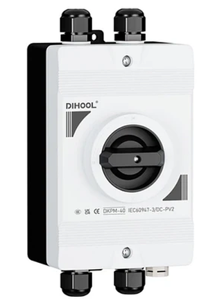 Фотоэлектрический выключатель dihool solar disconnect switch dkpm-40 поворотный фотоэлектрический выключатель