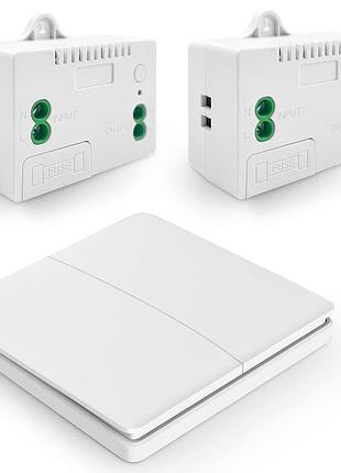 Бездротовий кінетичний вимикач світла з релейними приймачами dieserc self-generation switch радіочастотний вимикач