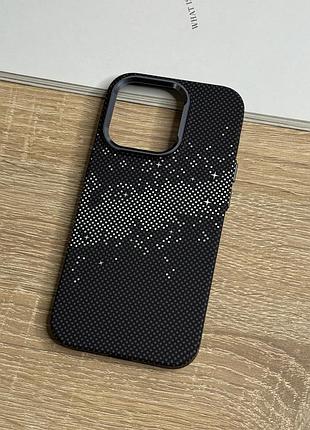 Чехол для iphone 14 pro с magsafe в карбоновом стиле, carbonite design дизайн 4