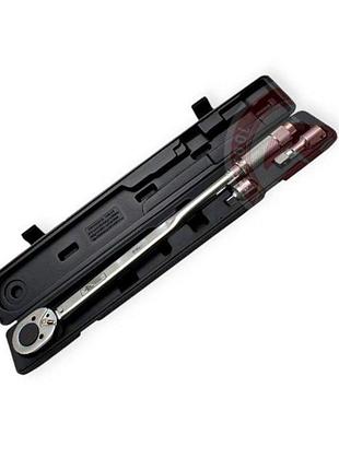 Ключ динамометричний 3/4" 70-420 нм (7.0-42 кгм)+перехід+подовж. кейс intertool