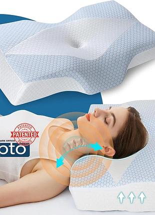 Ортопедична подушка 63х40 см mkicesky cervical memory foam pillow подушка для сну з ефектом пам'яті