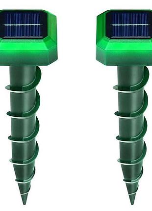 2шт. ультразвуковой отпугиватель грызунов solar-energy mouse repellent устройство для защиты садовых участков от мелких животных