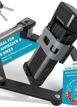 Велосипедний замок techcyc bicycle lock cs10001 складаний міцний замок для велосипеда високої безпеки