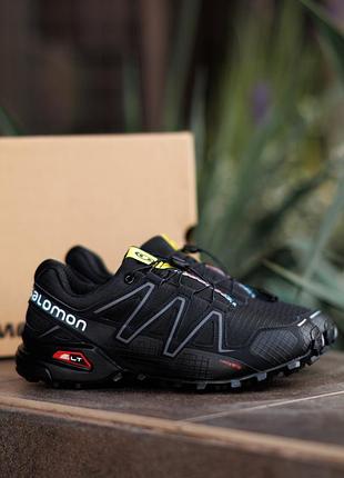 Кроссовки salomon speedcross 4 black white