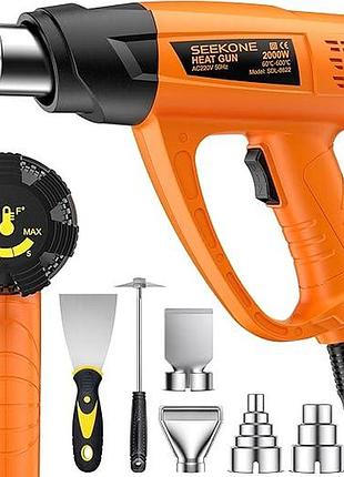 Термофен seekone heat gun sdl-8622 мощный термофен 2000 вт, 60℃-600℃, 2 скорости