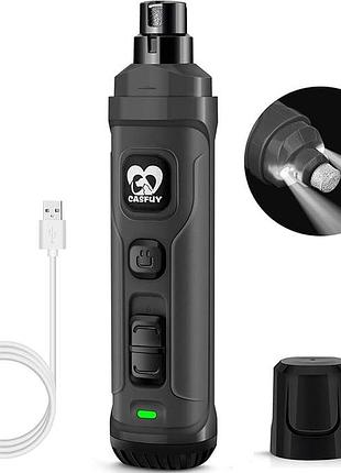 Машинка для стрижки когтей casfuy professional pet nail grinder n30 гриндер для когтей животных, 2 скорости